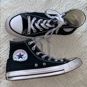 Black high top Converse
